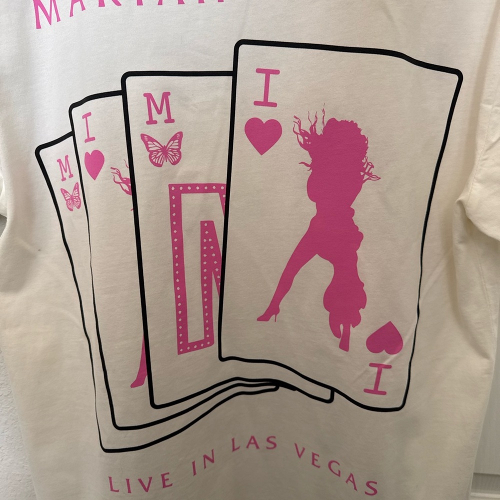 Mariah Carey Tour Merch T-shirt (Cream ) - Picture 5 of 5